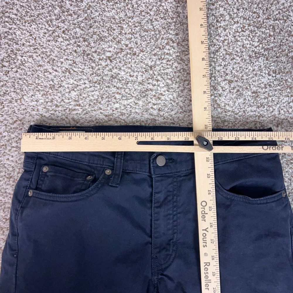 Levis 511 Pants Mens 32x32 Navy Blue Slim Fit Casual Cotton Blend Chinos Office